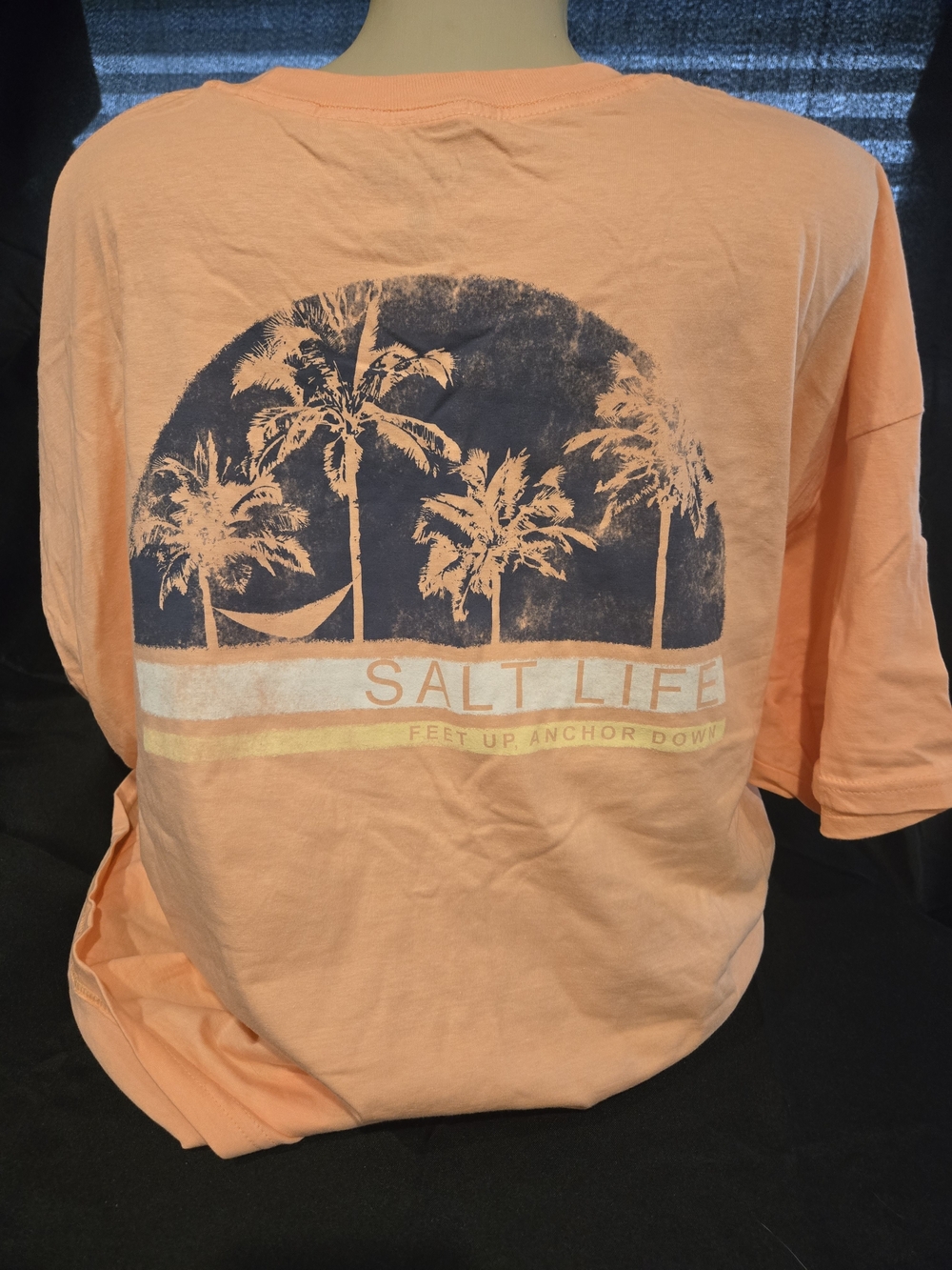 Salt Life Peach Palm Tree Graphic Tee